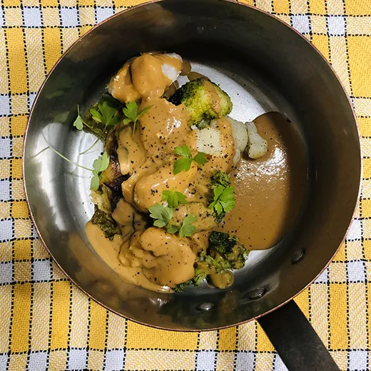 Photographie d'un plat du restaurant Chez Mémé